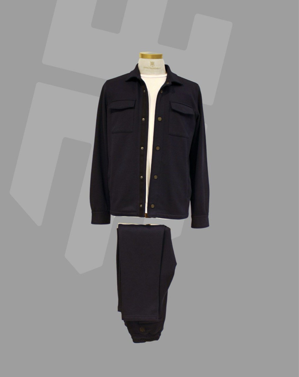 Костюм ENRICOMARINELLI тёмно-синий рубашка