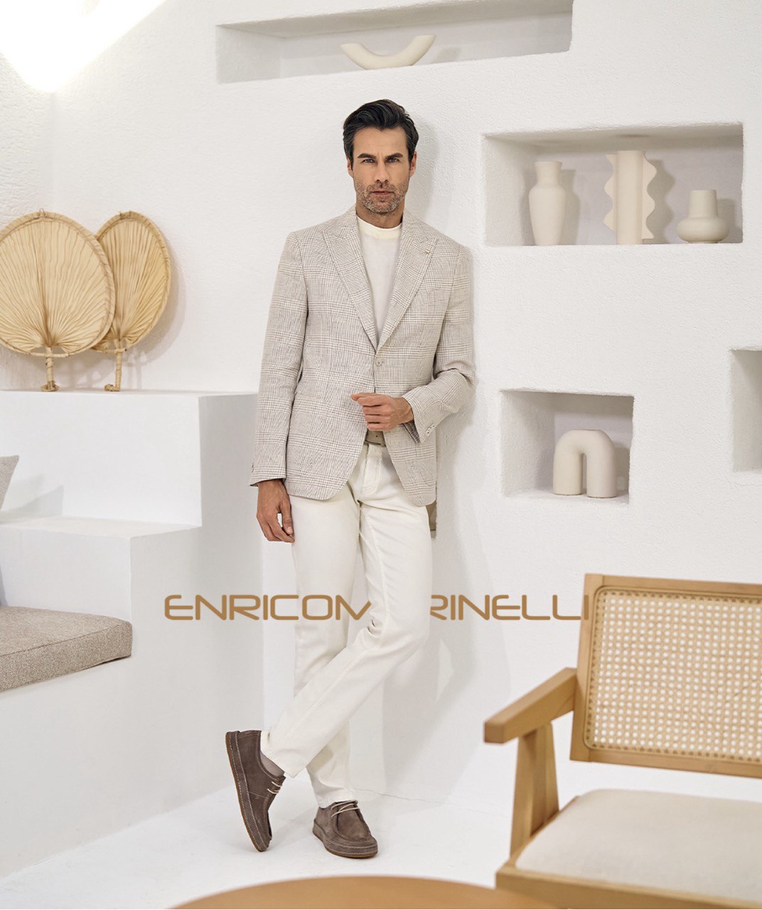 Пиджак светло-серый Enrico Marinelli